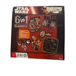 Brand New Star Wars 6 in 1 Games Dominoes, Battle Matching, Starship Race Etc